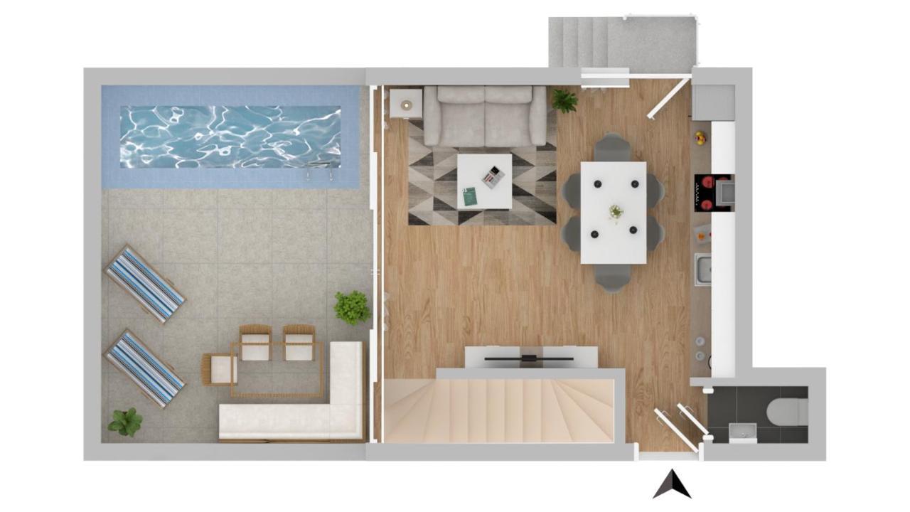 Apartment Solis Lacus Modern - Private Heated Pool - Smart Tv Sky X - Free Parking Njivice